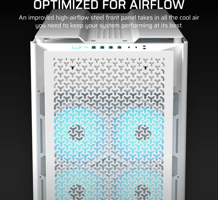Corsair 9000D RGB Airflow White, Glasfenster