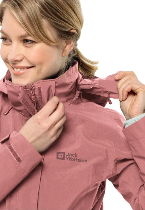 Jack Wolfskin Luntal 3in1 Funktionsjacke mineral red (Damen)