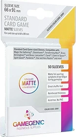 Gamegenic Matte Board Game Sleeves Gray transparent, 50 Stück