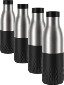 Emsa Bludrop Sleeve Trinkflasche 500ml schwarz