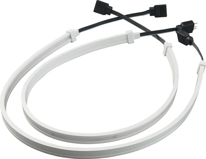 SilverStone LS04, ARGB beleuchtet, LED-Streifen, weiß