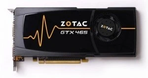 Zotac GeForce GTX 465, 1GB GDDR5, 2x DVI, Mini HDMI