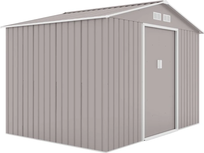 Hattoro S200 Metall Gerätehaus 277x191cm hellgrau