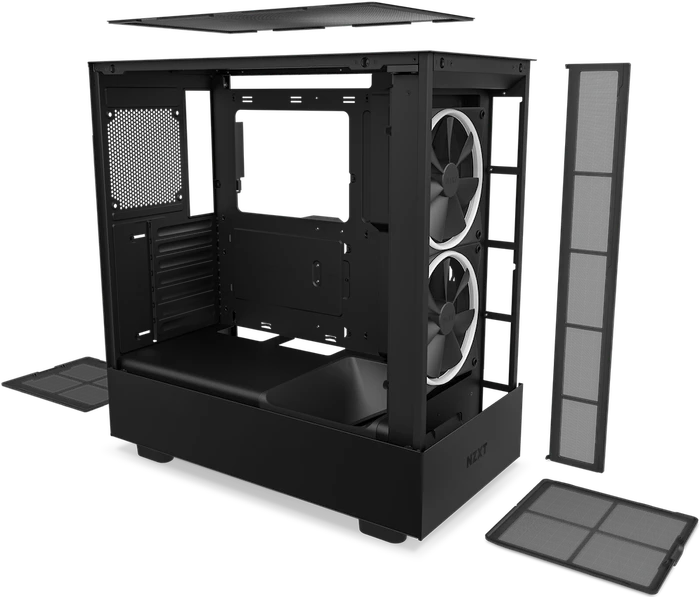 NZXT H5 Elite, schwarz, Glasfenster