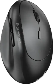 Genius Ergo 8350S Wireless Vertical Ergonomic Silent Mouse dunkelgrau, USB/Bluetooth (31030041400)