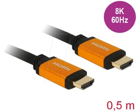 DeLOCK Ultra High Speed HDMI 2.1 Kabel 48Gbps 8K 60Hz, 0.5m