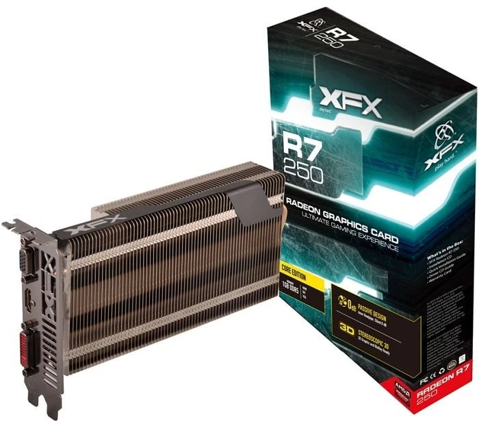 XFX Radeon R7 250 Core Edition, 1GB GDDR5, VGA, DVI, HDMI