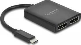 DeLOCK USB-C auf 2x DisplayPort 4K 60Hz Splitter, USB-C [Stecker] (87754)