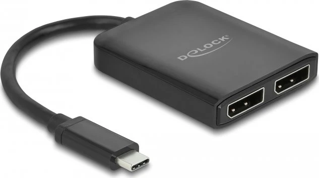 DeLOCK USB-C auf 2x DisplayPort 4K 60Hz Splitter, USB-C [Stecker]