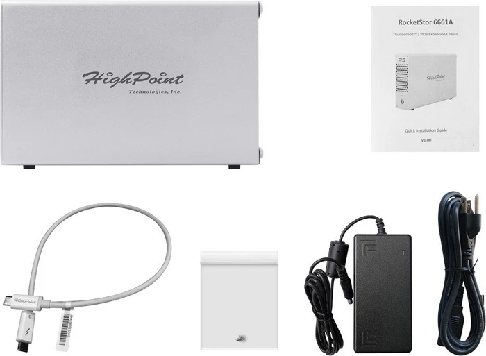 HighPoint RocketStor 6661A, Erweiterungsgehäuse für PCIe, Thunderbolt 3 / USB-C 3.1