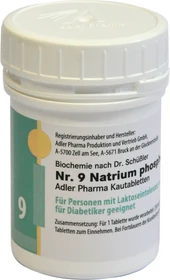 Adler Schüßler Salz Nr. 9 Natrium phosphoricum D6 Kautabletten, 100g