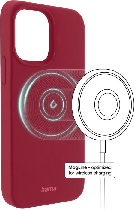 Hama Cover MagCase Finest Feel Pro für Apple iPhone 14 Pro rot