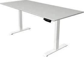 Kerkmann Move 1 elektrisch höhenverstellbarer Sitz-Steh-Schreibtisch 180x80cm grau/weiß