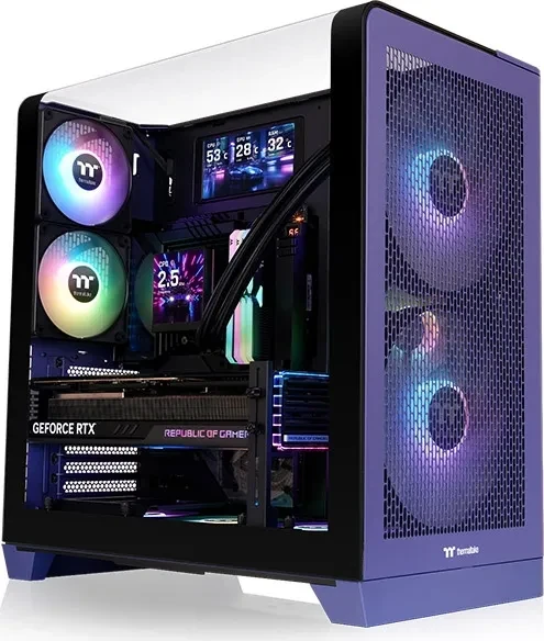 Thermaltake LCD Panel Kit 6.0" für Thermaltake View 390 Air/Thermaltake View 390 TG, Monitor Kit, Black