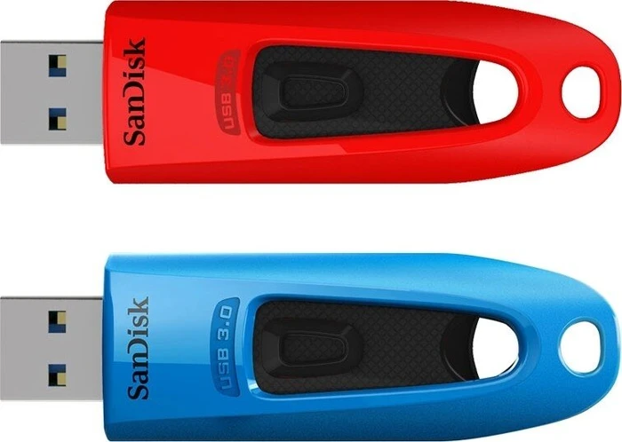 SanDisk Ultra 32GB rot/blau, USB-A, USB 3.2 Gen 1×1, 2er-Pack