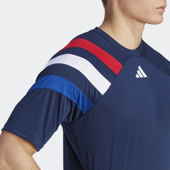 adidas Fortore 23 Trikot kurzarm team navy blue 2/team collegiate red/royal blue (Herren)