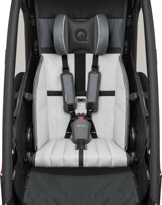 Qeridoo Skaja 1 Fahrradanhänger cayenne red (Modell 2024)