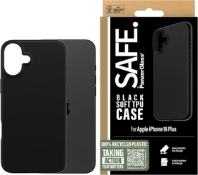 PanzerGlass Safe TPU Case für Apple iPhone 16 Plus schwarz