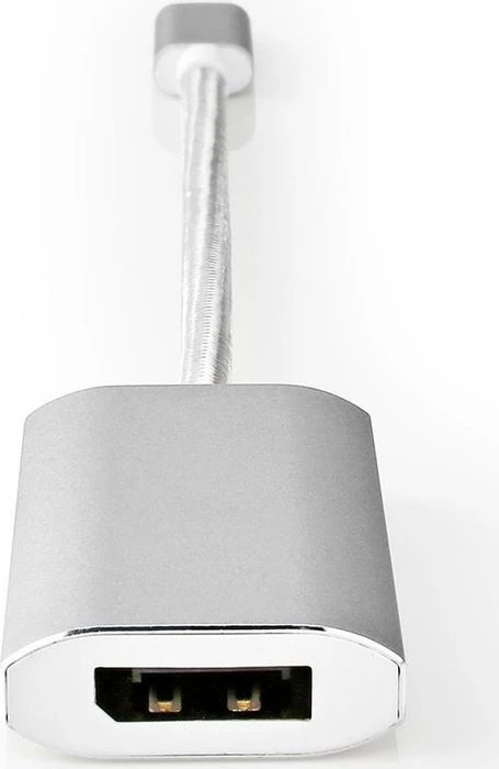 Nedis Adapterkabel USB-C 3.0 [Stecker] zu DisplayPort 1.2 [Buchse]/USB-C 3.0 [Buchse], 0.2m