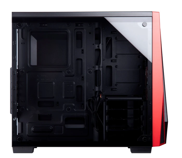 Corsair Carbide Series SPEC-04 TG, schwarz/rot, Glasfenster
