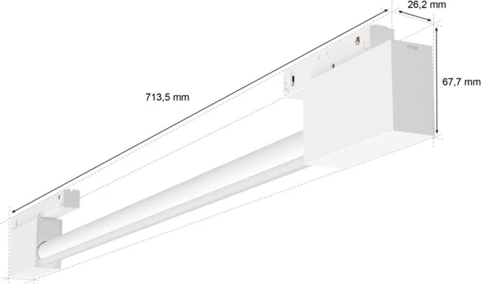 Philips Hue White and Color Ambiance Perifo Schienensystem Gradient Light Tube kompakt 12W weiß