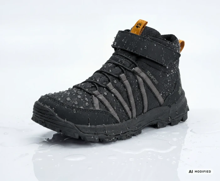 Jack Wolfskin Wild Hike Texapore Mid VC schwarz/grau (Junior)