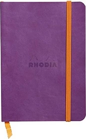 Rhodia Rhodiarama Notizbuch, A6, liniert, Softcover, violett, 72 Blatt