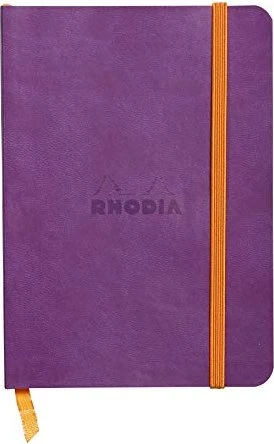 Rhodia Rhodiarama Notizbuch, A6, liniert, Softcover, violett, 72 Blatt