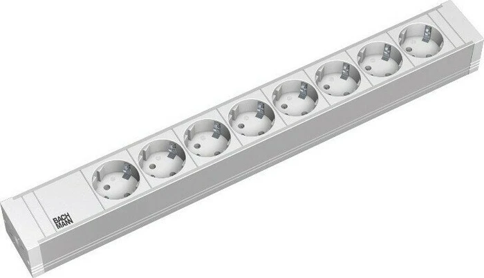 Bachmann 19" IT PDU Basic PVC, 8-fach, 230V, grau, 2m