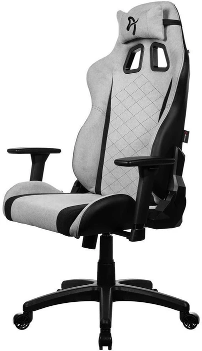 Arozzi Avanti Soft Fabric Gamingstuhl, hellgrau