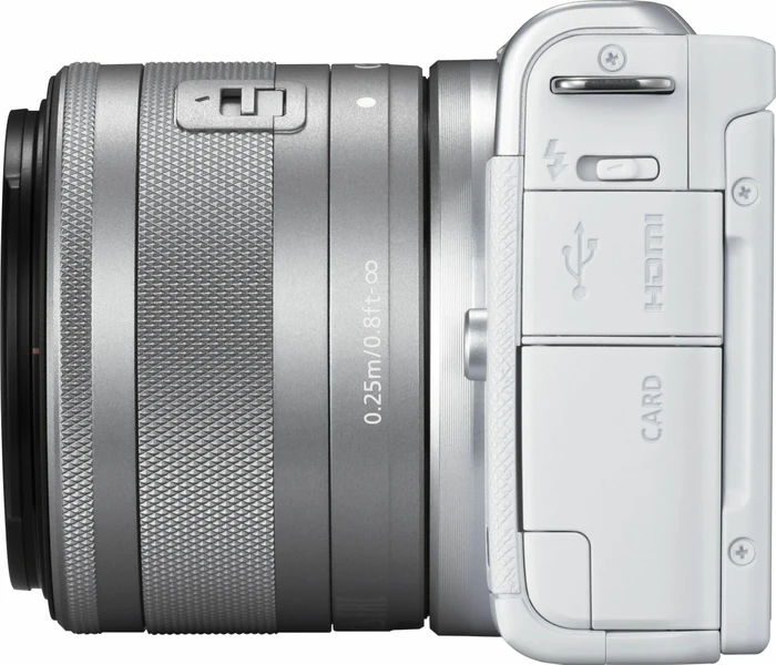 Canon EOS M200 weiß mit Objektiv EF-M 15-45mm 3.5-6.3 IS STM