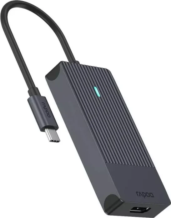 Rapoo UCM-2001 4-in-1 Multiport Adapter, 1x USB-C 3.0 [Stecker]