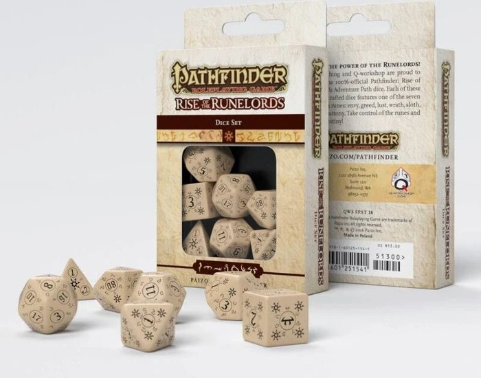 Q-Workshop Würfelset Pathfinder - Rise of Runelords