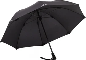EuroSchirm Birdiepal Schirm schwarz reflektierend