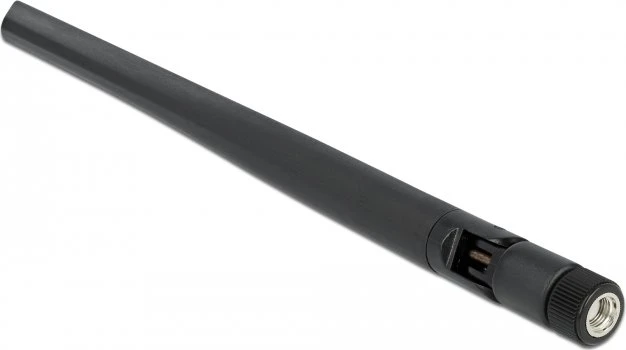 DeLOCK WLAN 802.11a/ax/a/b/g/n, mit Gelenk Antenne, 5dBi, RP-SMA, omnidirektional, schwarz