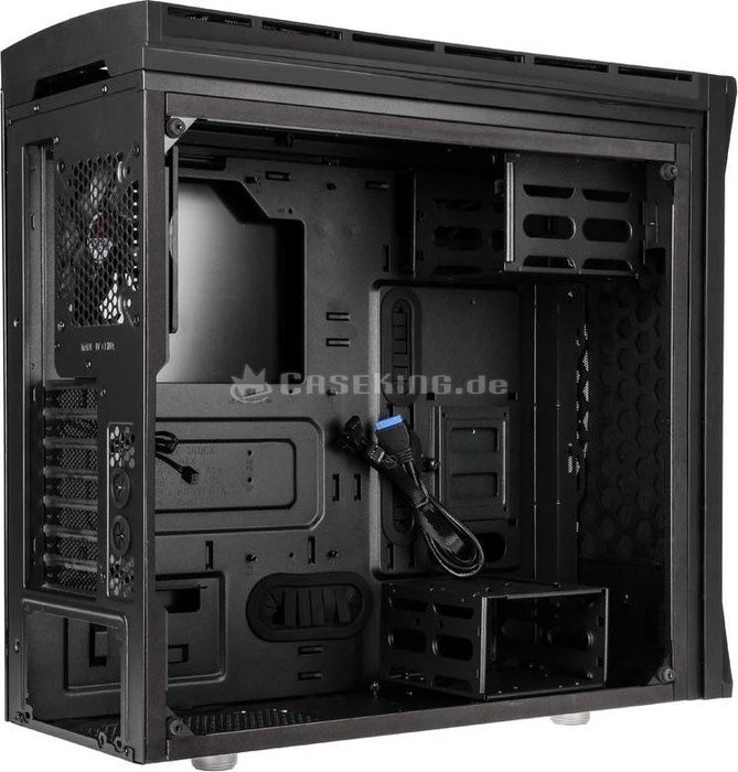BitFenix Aurora schwarz, Glasfenster