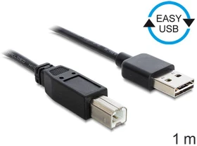 DeLOCK EASY-USB 2.0 Kabel, USB-A [Stecker] auf USB-B [Stecker], 1m (83358)