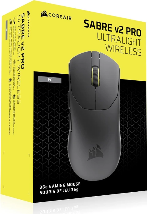 Corsair Sabre v2 Pro Ultralight Wireless, schwarz, USB