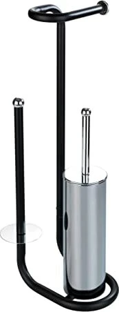 Wenko Universalo WC-Garnitur schwarz Metall