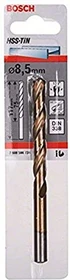 Bosch Professional HSS-TiN Spiralbohrer, 8.5x75x117mm, 1 Stück