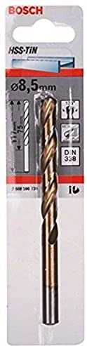 Bosch Professional HSS-TiN Spiralbohrer, 8.5x75x117mm, 1 Stück