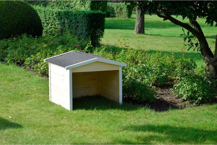 Dobar 56197FSCe Oslo Garage für Mähroboter natur/schwarz