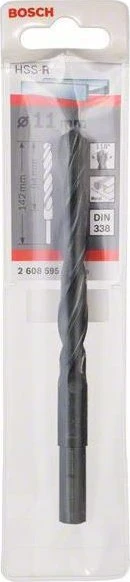 Bosch Professional HSS-R reduzierter Schaft Spiralbohrer, 11x94x142mm, 1 Stück