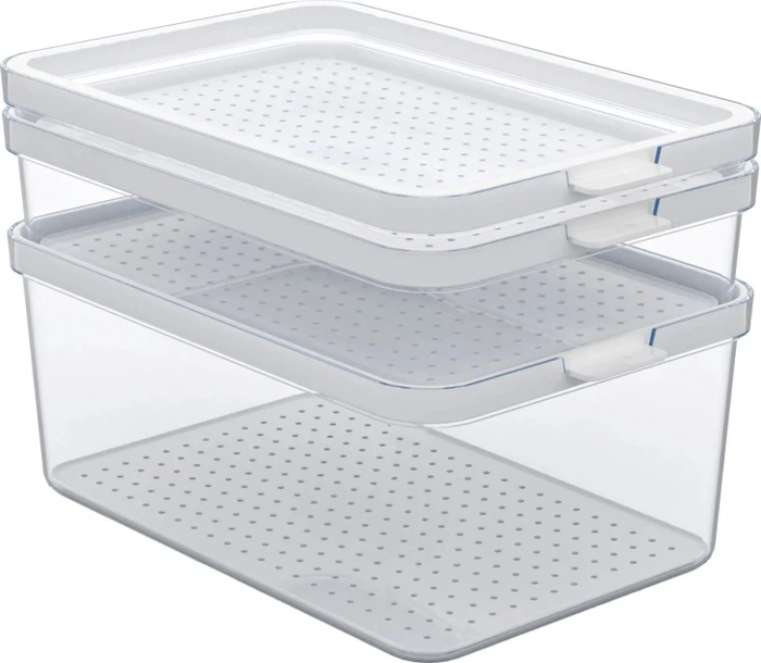 Rotho Cauma Kühlschrankorganizer Aufbewahrungsbehälter 2.6l, 3-tlg.