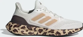 adidas Pureboost 23 core white/gold metallic/shadow brown (Damen)