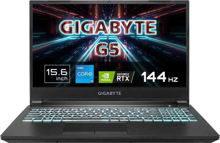 GIGABYTE G5, Core i5-11400H, 16GB RAM, 512GB SSD, GeForce RTX 3050 Ti, DE