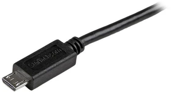 StarTech Slim-USB-A 2.0 auf USB 2.0 Micro-B Adapterkabel schwarz, 2m (USBAUB2MBK)
