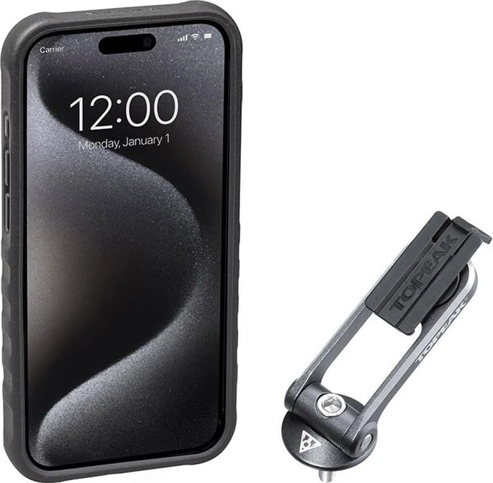 Topeak RideCase inkl. Halterung für Apple iPhone 15 Pro schwarz