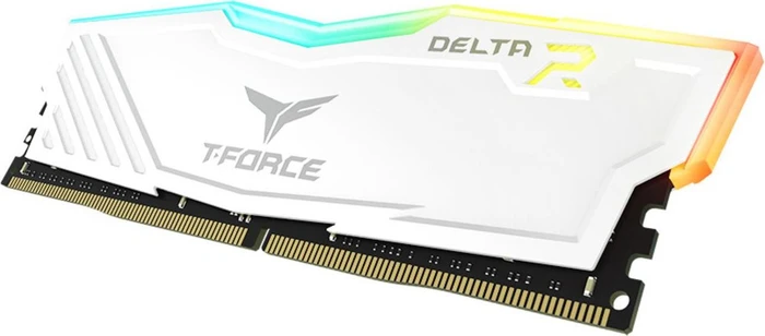 TeamGroup T-Force Delta RGB weiß UDIMM 8GB, DDR4-2666, CL16-18-18-38