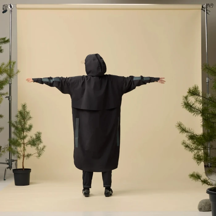 Fjällräven Hoja Rain Poncho schwarz